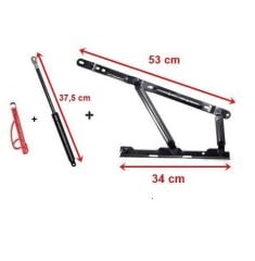 BAZA SETİ, MAKAS+AMORTİSÖR+EMNİYET KİLİDİ 1200N