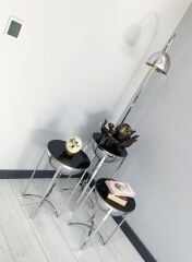 Lale Gümüş 3 Sehpalı Lambader Takımı