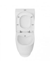 Creavit Mare Duvara Sıfır Kanalsız Klozet + Rezervuar + Duroplast Kapak + Çift Basmalı İç Takım SET