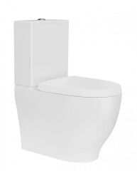 Creavit Mare Duvara Sıfır Kanalsız Klozet + Rezervuar + Duroplast Kapak + Çift Basmalı İç Takım SET