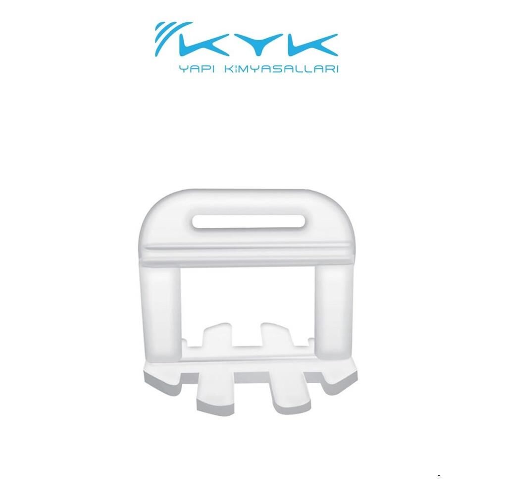 Kyk Seramik Tesviye Sistemi Seviye Tespit Derz Artısı Klips 2mm (200 ad) KYKKL2