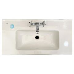 VİTRA Mia Antrasit Füme 80 cm Banyo Dolabı+Ayna+Lavabo+Aplik