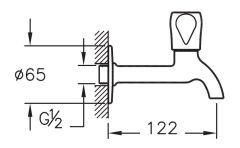 Artema A41584 Uzun Musluk Krom