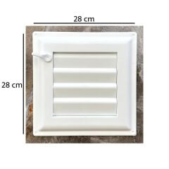 Ubm 28x28 Banyo Wc Havalandırma Menfezi Yapışkanlı (Cam Menfez Hediyeli)