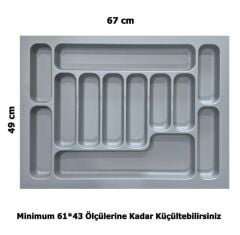 LİDER 67*49 Çekmece İçi Kepçelik ve 67*49 Kaşıklık İkili Set