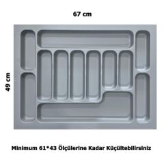LİDER 67*49 Çekmece İçi Kepçelik ve 67*49 Kaşıklık İkili Set