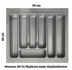LİDER 55*49 Çekmece İçi Kepçelik ve 55*49 Kaşıklık İkili Set