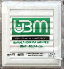 Ubm 40x44 Banyo Wc Havalandırma Menfezi Yapışkanlı (Cam Menfez Hediyeli)