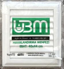 Ubm 40x44 Banyo Wc Havalandırma Menfezi Yapışkanlı (Cam Menfez Hediyeli)