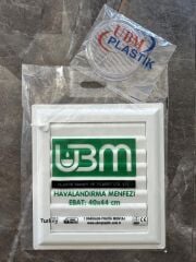 Ubm 40x44 Banyo Wc Havalandırma Menfezi Yapışkanlı (Cam Menfez Hediyeli)