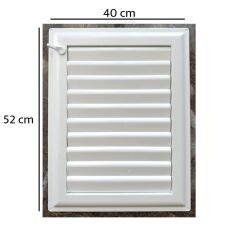 Ubm 40x52 Banyo Wc Havalandırma Menfezi Yapışkanlı (Cam Menfez Hediyeli)