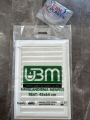 Ubm 40x52 Banyo Wc Havalandırma Menfezi Yapışkanlı (Cam Menfez Hediyeli)