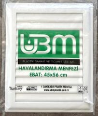 Ubm 45x56 Banyo Wc Havalandırma Menfezi Yapışkanlı (Cam Menfez Hediyeli)