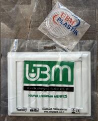 Ubm 45x48 Banyo Wc Havalandırma Menfezi Yapışkanlı (Cam Menfez Hediyeli)