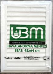 Ubm 45x64 Banyo Wc Havalandırma Menfezi Yapışkanlı (Cam Menfez Hediyeli)