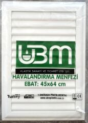 Ubm 45x64 Banyo Wc Havalandırma Menfezi Yapışkanlı (Cam Menfez Hediyeli)