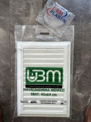 Ubm 45x64 Banyo Wc Havalandırma Menfezi Yapışkanlı (Cam Menfez Hediyeli)