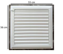 Ubm 55x56 Banyo Wc Havalandırma Menfezi Yapışkanlı  (Cam Menfez Hediyeli)