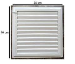 Ubm 55x56 Banyo Wc Havalandırma Menfezi Yapışkanlı  (Cam Menfez Hediyeli)