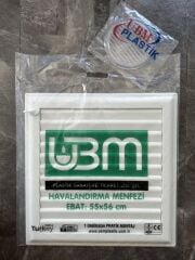 Ubm 55x56 Banyo Wc Havalandırma Menfezi Yapışkanlı  (Cam Menfez Hediyeli)