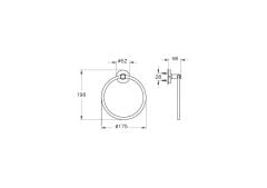 VitrA Base 100 Halka Havluluk Krom A44115