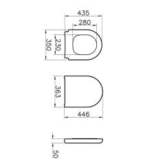VitrA İntegra Asma Klozet+VitrA Soft Klozet Kapağı 121-003-909