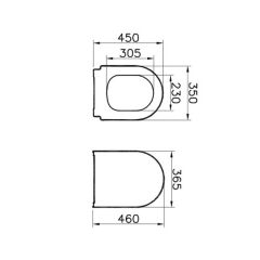 VitrA İntegra Rim-ex Kanalsız Asma Klozet+VitrA Yavaş Kapak 85+VitrA Gömme Rezervuar set 800-1868