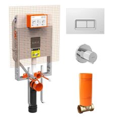 VitrA İntegra Rim-ex Kanalsız Asma Klozet+VitrA Yavaş Kapak 85+VitrA Gömme Rezervuar set 800-1868