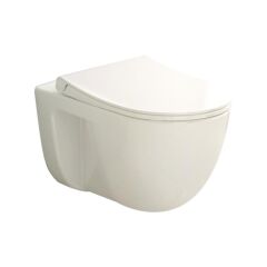 VitrA S40 Rim-ex  Kanalsız Asma Klozet+VitrA Duroplast İnce Kapak