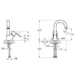 Artema WİN S Lavabo Bataryası Döner Borulu