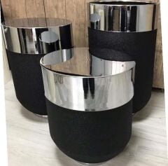 DEKORATİF BÜYÜK GÜMÜŞ MASA, Darbuka Masa 70 cm