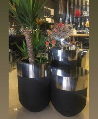 DEKORATİF BÜYÜK GÜMÜŞ MASA, Darbuka Masa 70 cm