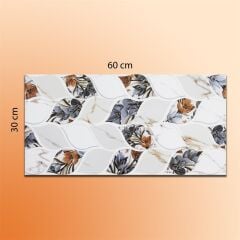 Mutfak Tezgah Arası Seramik Dekor Kardelen 30x60 cm