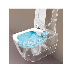 Creavit Free Rim-Off Asma Klozet + Creavit Yavaş Kapanır Kapak + Creavit Gömme Rezervuar