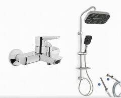 Artema Solid S Banyo Bataryası + Doppo Prime Lux Tepe Duş Sistemi