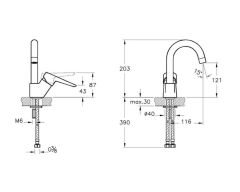 Artema Solid S Banyo Bataryası + Solid S Kuğu Lavabo Bataryası + Doppo Prime Lux Tepe Duş Sistemi