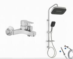 Artema Nora S Banyo Bataryası + Doppo Prime Lux Tepe Duş Sistemi