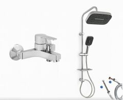 Artema Nora S Banyo Bataryası + Doppo Prime Lux Tepe Duş Sistemi