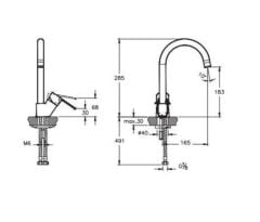 Artema Nora S Banyo Bataryası + Lavabo Bataryası + Eviye Bataryası + Doppo Siena Lux Tepe Duş Sistemi