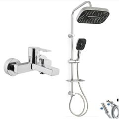 Artema Flo S Banyo Bataryası + Doppo Prime Lux Tepe Duş Sistemi