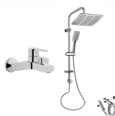 Artema Fold S Banyo Bataryası + Doppo Siena Lux Tepe Duş Sistemi