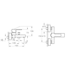 Artema Flo S Banyo Bataryası + Doppo Siena Lux Tepe Duş Sistemi