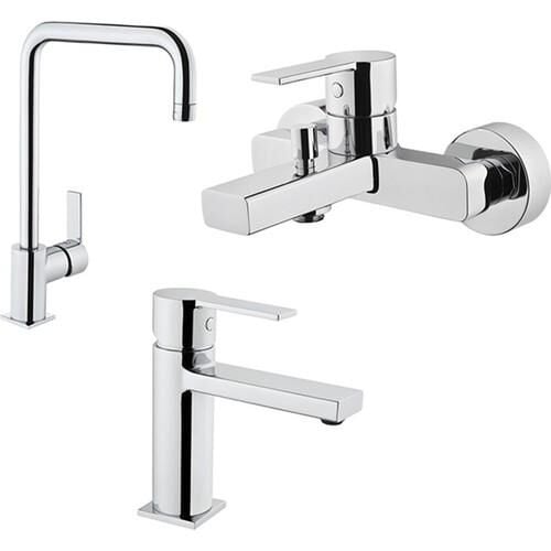 Artema Flo S Batarya Seti, Banyo + Lavabo + Eviye Bataryası