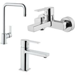 Artema Flo S Batarya Seti, Banyo + Lavabo + Eviye Bataryası