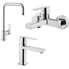 Artema Flo S Batarya Seti, Banyo + Lavabo + Eviye Bataryası