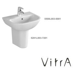 Lavabo 45 cm 5500L003-0001, Yarım Ayak 5281L003-7201