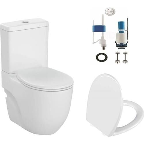 Norm 501 Duvara Sıfır Klozet + Norm Yavaş Kapak + VitrA İç Takım Set