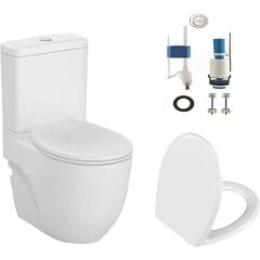 Norm 501 Duvara Sıfır Klozet + Norm Yavaş Kapak + VitrA İç Takım Set