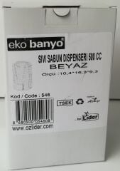 LİDER SIVI SABUNLUK BEYAZ-500 cc