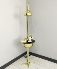 Karanfil Gold Tek Sehpalı Lambader